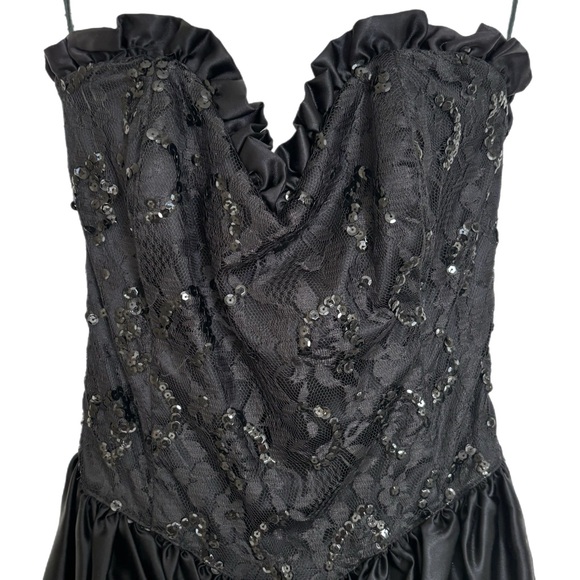 Gunne Sax Prom Dress Size 9 - Picture 9 of 11